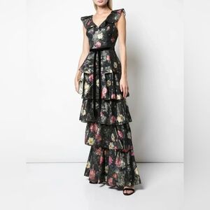 Marchesa Notte Floral Gown